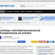 Disminuyeactividadtransaccionallatinoamericanaenoctubre